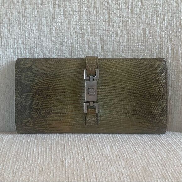 GUCCI Snakeskin Jackie Wallet - Picture 1 of 14